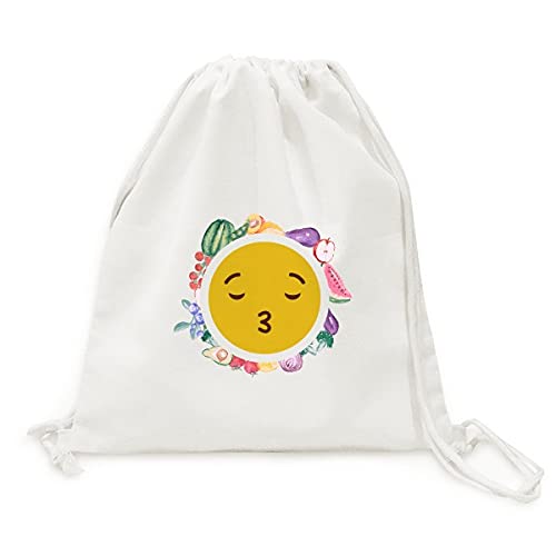 Beauty Gift sac en tissu pliable baiser d'amour mignon pour fruits