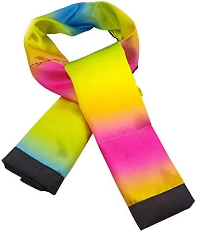 MOMOMAGE Magic Trick: Black to Rainbow Silk Scarf Magic Trick for All Ages, 120 × 16 cm - Image 3