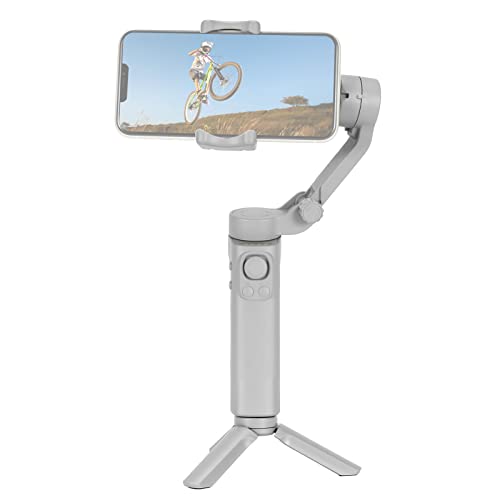Andoer Foldable Gimbal Stabilizer for Smartphone 3-Axis Phone Gimbal Anti-Shake Phone Vlog Stabilizer Max.260g Load Horizontal Vertical Modes Face...