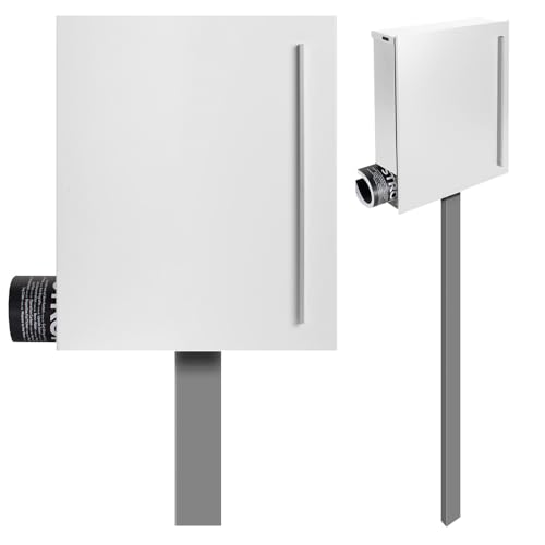 MOCAVI SBox 110b Standbriefkasten mit Zeitungsfach weiß (RAL 9003)...