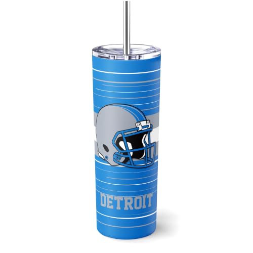 Image of Detroit Tumbler 20oz Travel Mug Custom Name and Number Gifts | Stainless Steel Insulated Coffee Cup for Women Men