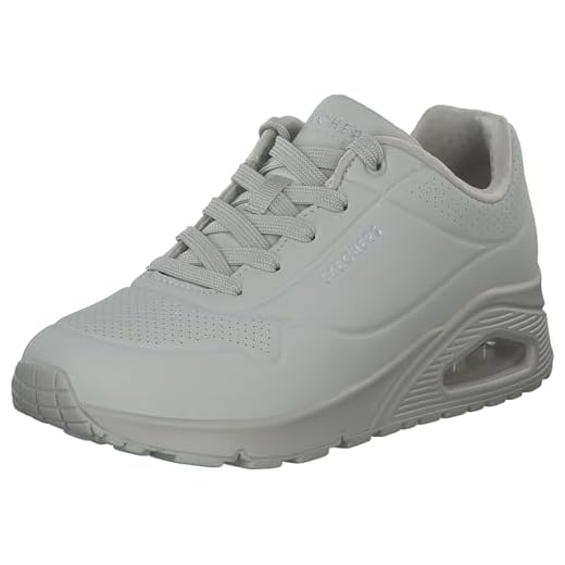 Skechers Damen UNO Stand ON AIR Sneakers, Off White Durabuck, 40 EU