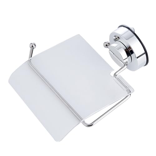 ledmomo 吸盤式防水トイレットペーパーホルダー 不錆鋼製ペーパーラック キッチン バスルーム用省スペース収納 おしゃれで簡単設置