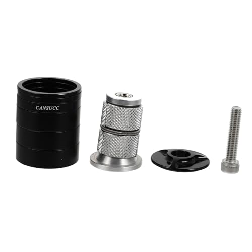 HOLIDYOYO 1Set Bike Front Fork Spacer Kit Washer Tool for Easy Installation Cycling Accessory for Mountain and Road Bikes Black