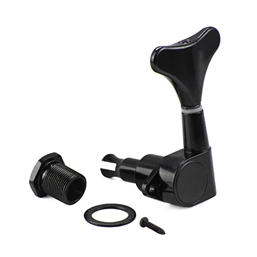 Clavija de afinación de bajo, cabezal de máquina abierto de repuesto para 4 cuerdas, bajo eléctrico,...