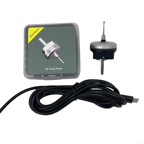 V6 Anti-Roll For 3D Touch Probe For Edge Center Finder for Desktop For CNC, Stainless Steel Sensor with Cable NO, XYZ Detection for Milling Machine Router(4MM)