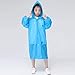 YMGSCC Fashion EVA Children Raincoat Thickened Waterproof Rain Coat Kids Clear Transparent Tour Waterproof Rainwear Suit(Blue)