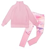 GRACE KARIN Girls Clothes Size 12 14 Teen Fall Winter Back To School Fashion Pink Half Zipper Sweatshirt Legging Preppy Clothes