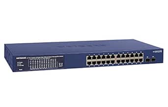 NETGEAR 26-Port Managed PoE Gigabit Switch (GS724TPP) - Ethernet Smart Switch, Optional Insight Cloud Management, 24 x PoE+ @ 380W, 2 x 1G SFP, Desktop or Rackmount, and Limited Lifetime Protection