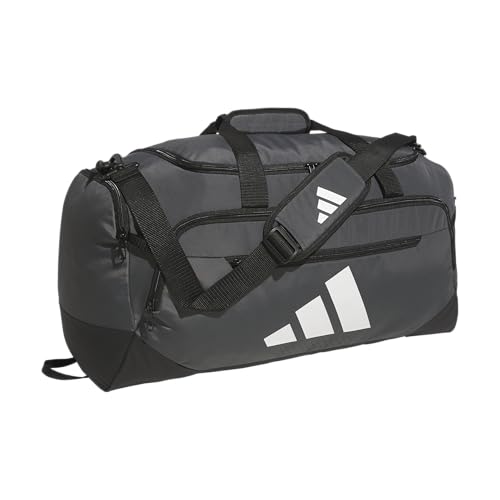 Image of adidas Defender 5 Duffel Bag for Sports, Gym and Travel, Team Dark Grey, OSFA