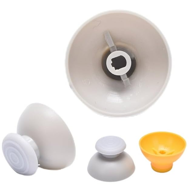 Seadiquiet 2Pcs Yellow and Grey Replacement Analogue Analog Sticks Thumbstick for Gamecube Controller for Gamecube NGC Gamecube Controller, Nintendo Systems, Gamecube Accessories
