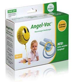 Angel-Vac Nasensauger (Für Standard Staubsauger) Mit extra weichem Saugkopf Das Original seit 30 Jahren