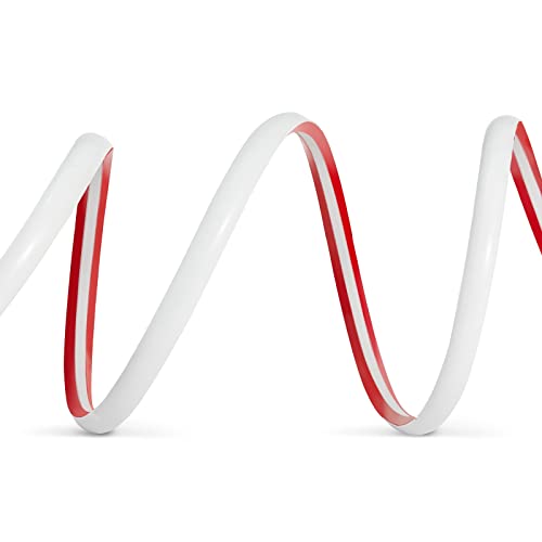 Flexible Quarter Round Trim for Wall Edges, Countertops, 1.3 cm Thick, White, 2 cm x 5 Metres