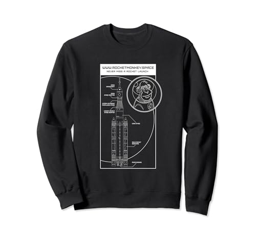 Rocket Monkey Rocket Design Sweatshirt