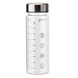 ウォーターボトル 350ml 500ml 水漏れしない 高密閉ボトル 軽量 水筒 トラベルボトル 食洗機対応 洗いやすい Tritan製 BPAフリー 耐熱100℃ (クリア, 500, ミリリットル)