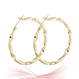 BESTOMZ Pendientes Estilo Moderno Dorados de Circonita para Mujer, Diseño Sencillo y Elegante, Material de Aleación, para Ferias y Turismo