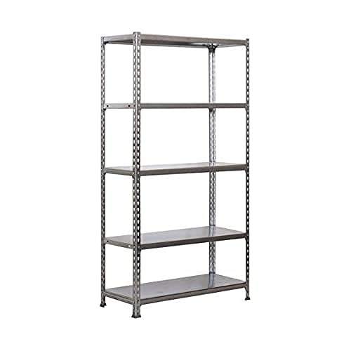 Simonrack Si416 Kit Estantería Con 5 Estantes, Galvanizado, 2000x1000x400 Simonrack Si416 Kit Estantería Con 5 Estantes, Galvanizado, 2000x1000x400