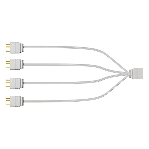 Image of SECRET DESIRE ARGB Splitter 5V 3Pin 1 to Three /4 Connector Power Cable for PC Desktop Computer 1 to 4