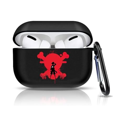 Anime Pattern Design for AirPods Pro 2nd Generation Case Cover with Keychain, Cute Anime Compatible with Airpods pro 2 Case, Full Protective Soft Silicone Shockproof Headphone Case Cover