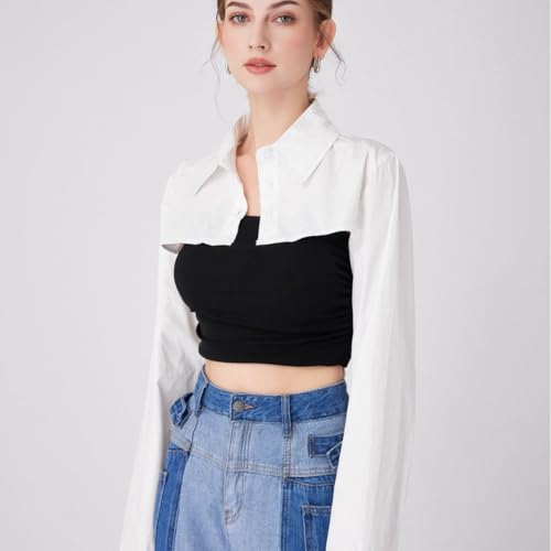 YEKEYI Fake Collar Long Sleeves Detachable Blouse False Collar Half Shirt Blouse Collar3