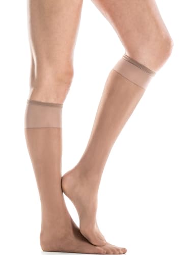 Silkies Women's Knee Highs 3-Pair Pack - Sheer Knee High Nylons for Women