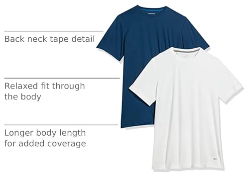 Image of Amazon Essentials Men's Moisture Wicking Breathable Performance Tech Workout T-Shirts, Pack of 2