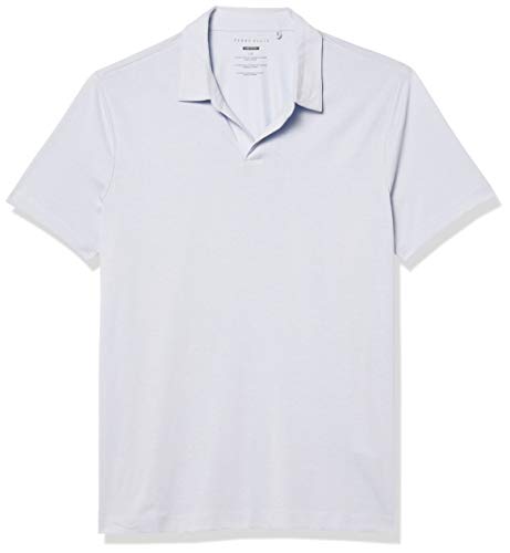 Perry Ellis Men’s Stretch Pima Open Polo, kentucky blue, Extra Extra Large