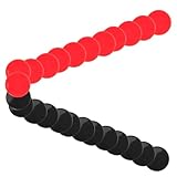 VICASKY 200 Stück Bingo Chips in Rot und Schwarz Kunststoff Spielmarken für Poker Bingo Klassenzimmer Matheaktivitäten und Gruppenspiele Vielseitige Zählchips und Spielsteine