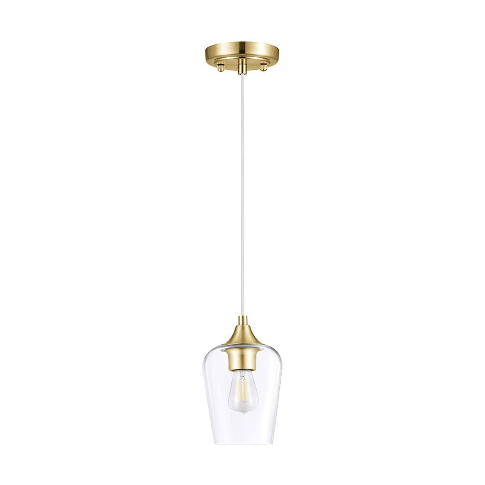 Lámpara de araña de vidrio con relieve para mesita de noche en oro