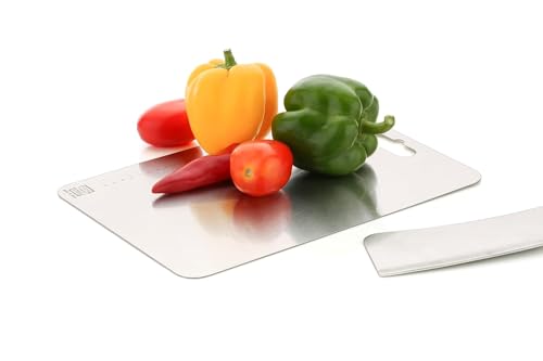 Image of REDSKY Chopping Board for Kitchen Vegetable Cutting Board, Metal Board, Vegetable Cutter Board, Durable Cutting Counter top Board /Chopping Board (31cm x 21cm) (M)
