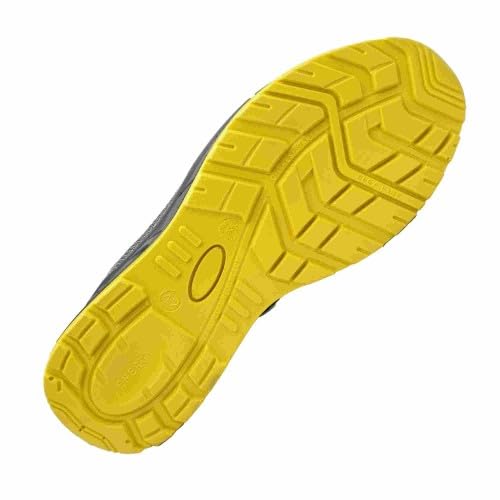 Goodyear - Zapato Deportivo de Seguridad S1P - Serraje Gris - Puntera y Plantilla Composite Sin Metal - Suela PU Antideslizante - Plantilla EVA Extraíble