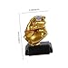 Mipcase Resin Soccer Trophy Ornament Hand Whistle Desktop Decor Decorative Football Award for Home Office and Parties for Sports Fans and Collectibles