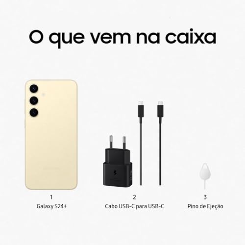 Smartphone Samsung Galaxy S24+, Galaxy AI, Selfie de 12MP, Tela de 6.7" 1-120Hz, 256GB, 12GB RAM - Creme - Imagem 7