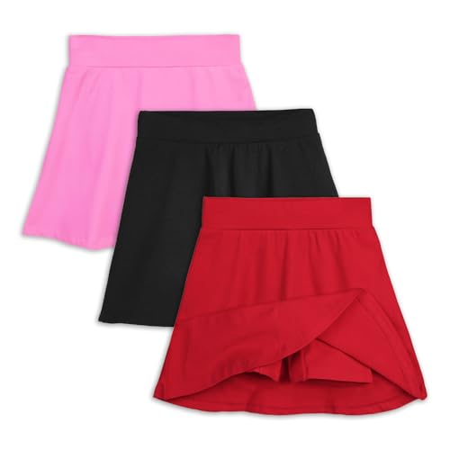 Image of YouGotPlanB Cotton Skater Skirt for Girls | Pack of 1 | Ages 3-16 Years | Attached Inner Shorts | Ideal for Sports & Play