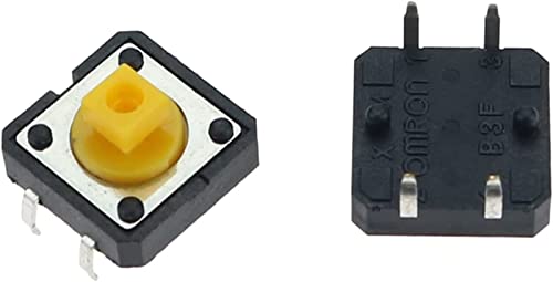 Mini bouton-poussoir tactile jaune pour réparer la télécommande de la maison