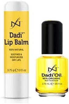 Dadi' Lip Balm WITH Famous Names Dadi' Oil - Nail & Cuticle Conditioner Treatment / 1/8 oz