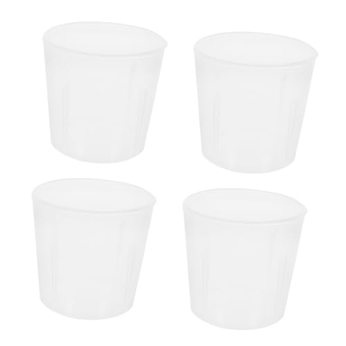 STOBAZA 20ml Pp Plastic Lab Measuring Cups 50pcs Graduated Volumetric Beakers Lightweight Reusable for Accurate Measurements