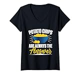 Photo Gallery donna cibo di patatine fritte - le patatine sono sempre la risposta maglietta con collo a v Photo Gallery donna cibo di patatine fritte - le patatine sono sempre la risposta maglietta con collo a v