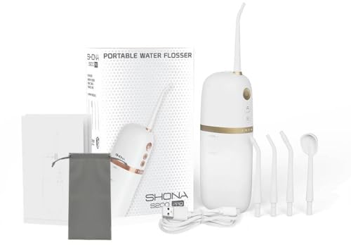 Irrigador dental portátil inalámbrico SHONA S200 PRO 4 modos 3 intensita para el cuidado perfecto y la limpieza de la cavidad bucal