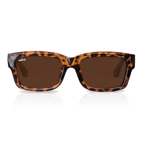 Image of Dervin UV Protection Polarized Rectangular Sunglasses for Men and Women