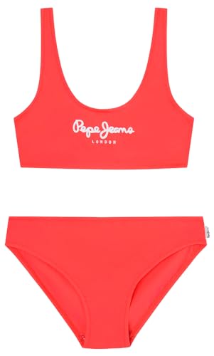 Pepe Jeans Pepe Sc Bikini Set para Niñas, Rojo (Red), 6 Años