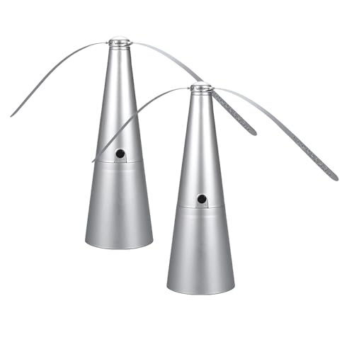 Abanicos para Mesas, 2 Pack Abanicos Portátiles con Pala Suave, Repelente de Moscas, Multifuncional para Exterior Interior Casa Picnic Patio Oficina Restaurante