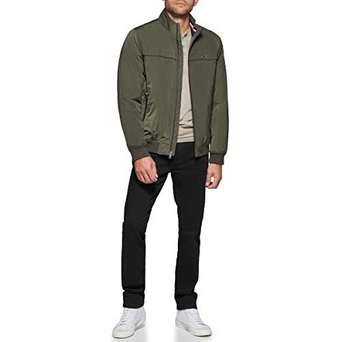 Image of Tommy Hilfiger Men's Performance Faux Memory Bomber Jacket