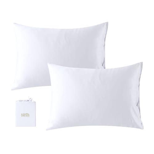 BienDo Funda Almohada 40x80 Blanco Bamb