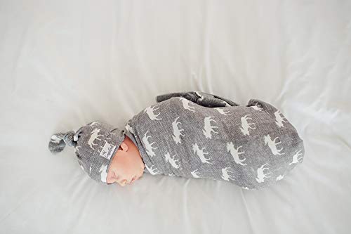 Image of Baby Beanie Hat Top Knot Stretchy Soft inchScout inch by Copper Pearl