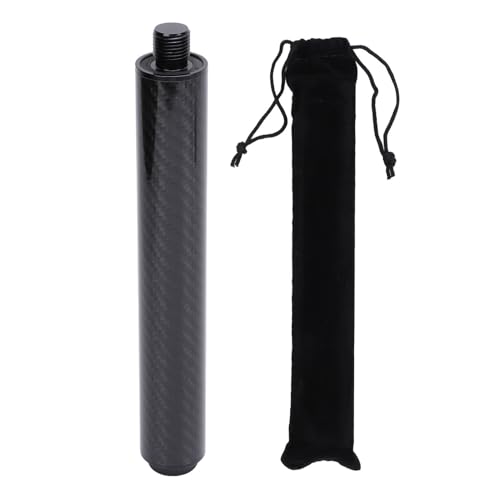 YedaHcy 8 Inch Carbon Billiard Pool Extension, Install Pool Extender, Enhances Control, Balanced Weight Distribution, Essential Billiard Accessory with Storage