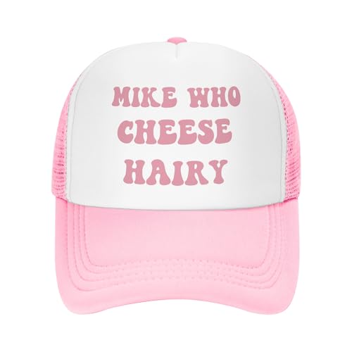 Funny Trucker Hats for Women Men Adjustable Pink Baseball Cap for All Season Outdoor Travel
