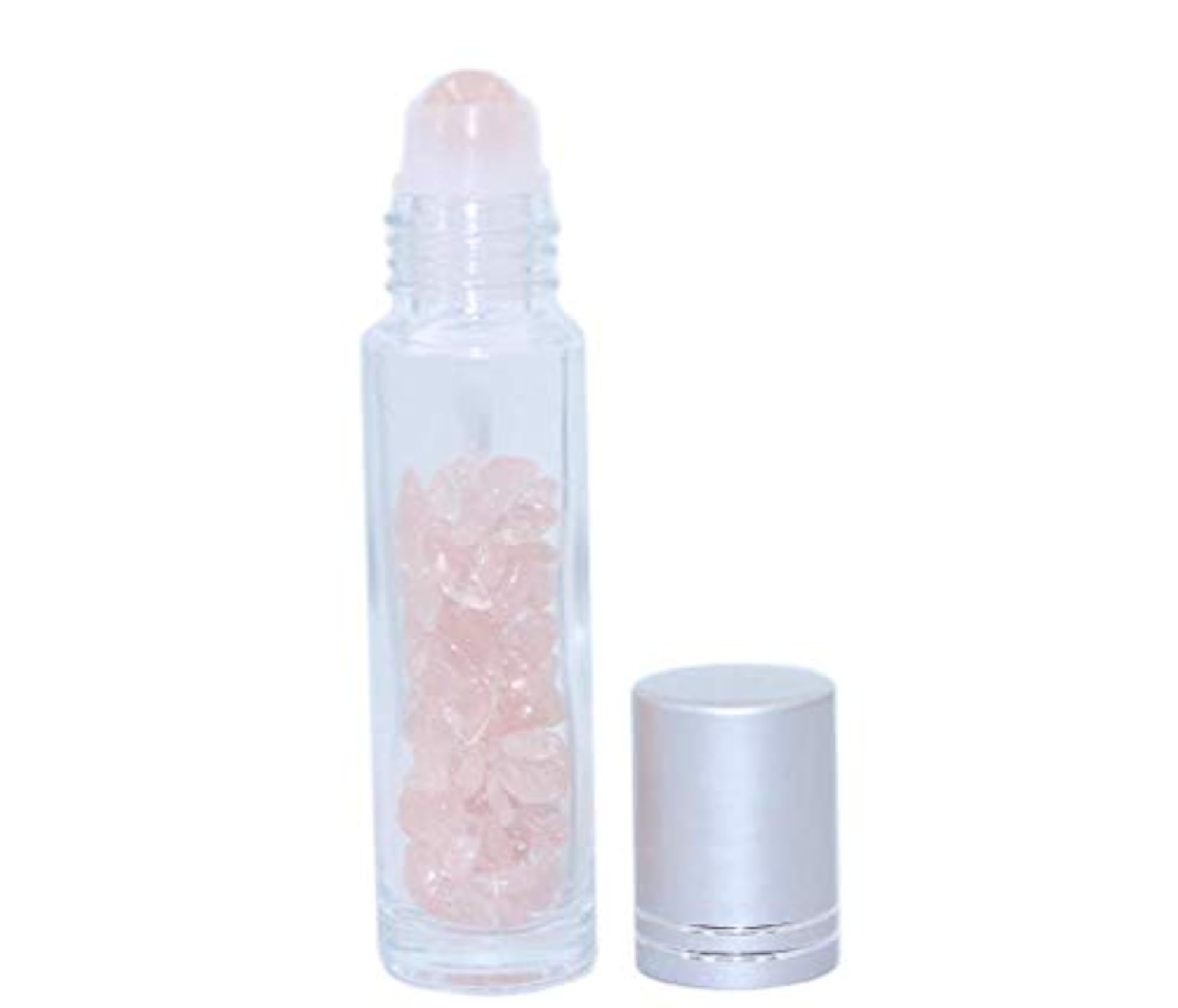 Clear Glass Roll On Bottle with Black Cap for Essential Oils