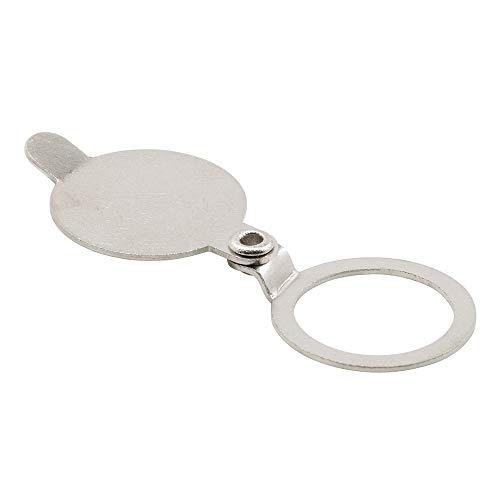 Defender Security S 4793PB Privacy Door Viewer Cover, 9/16 in. Inside Diam. Ring Fits Door Viewers with 9/16 in. Outside Diam. Cylinders, Solid Brass, Satin Nickel Plated Finish, Pack of 100