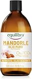 equilibra Corpo, Olio di Mandorle Puro, Olio di Mandorle Dolci, Protettivo, Nutriente ed Elasticizzante, Aiuta a Prevenire le Smagliature in Gravidanza o Durante una Dieta Ipocalorica, 500 ml